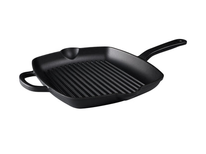 Cast Iron Grill Pan | 26cm Black