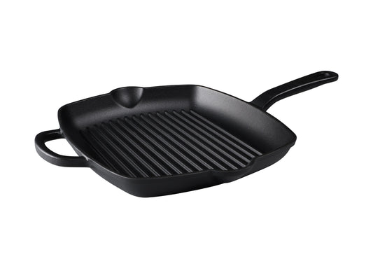 Cast Iron Grill Pan | 26cm Black