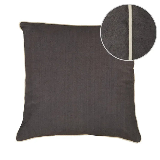 Jane Linen Cotton Cushion | Slate