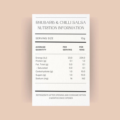 Rhubarb & Chilli Salsa