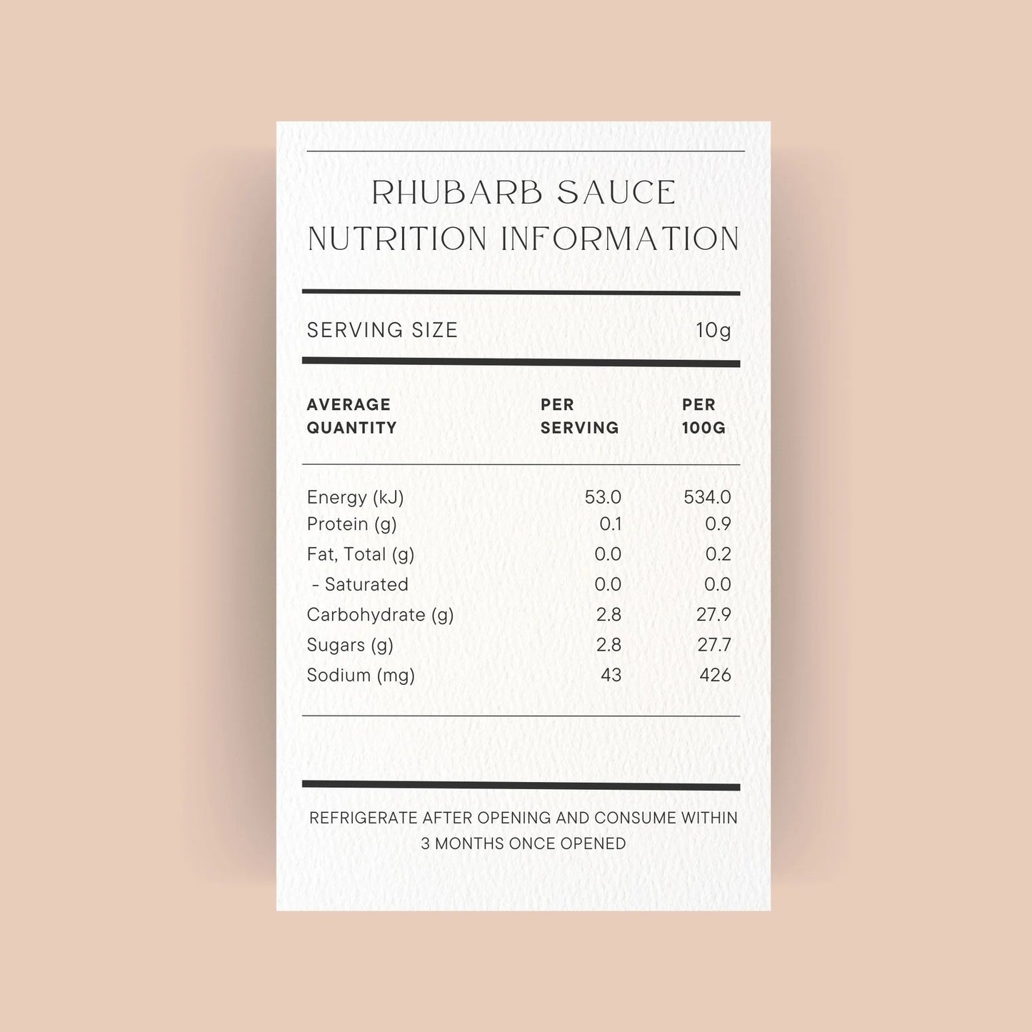 Rhubarb Sauce