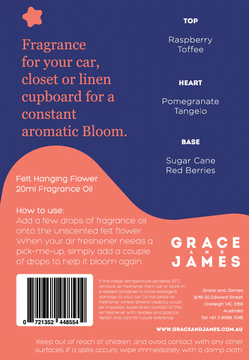 Bloom Raspberry & Pomegranate Air Freshener