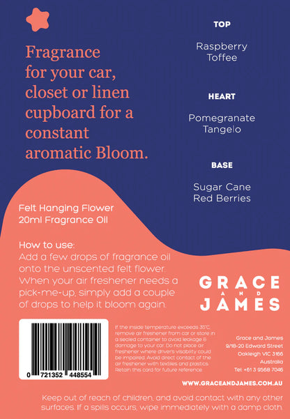Bloom Raspberry & Pomegranate Air Freshener