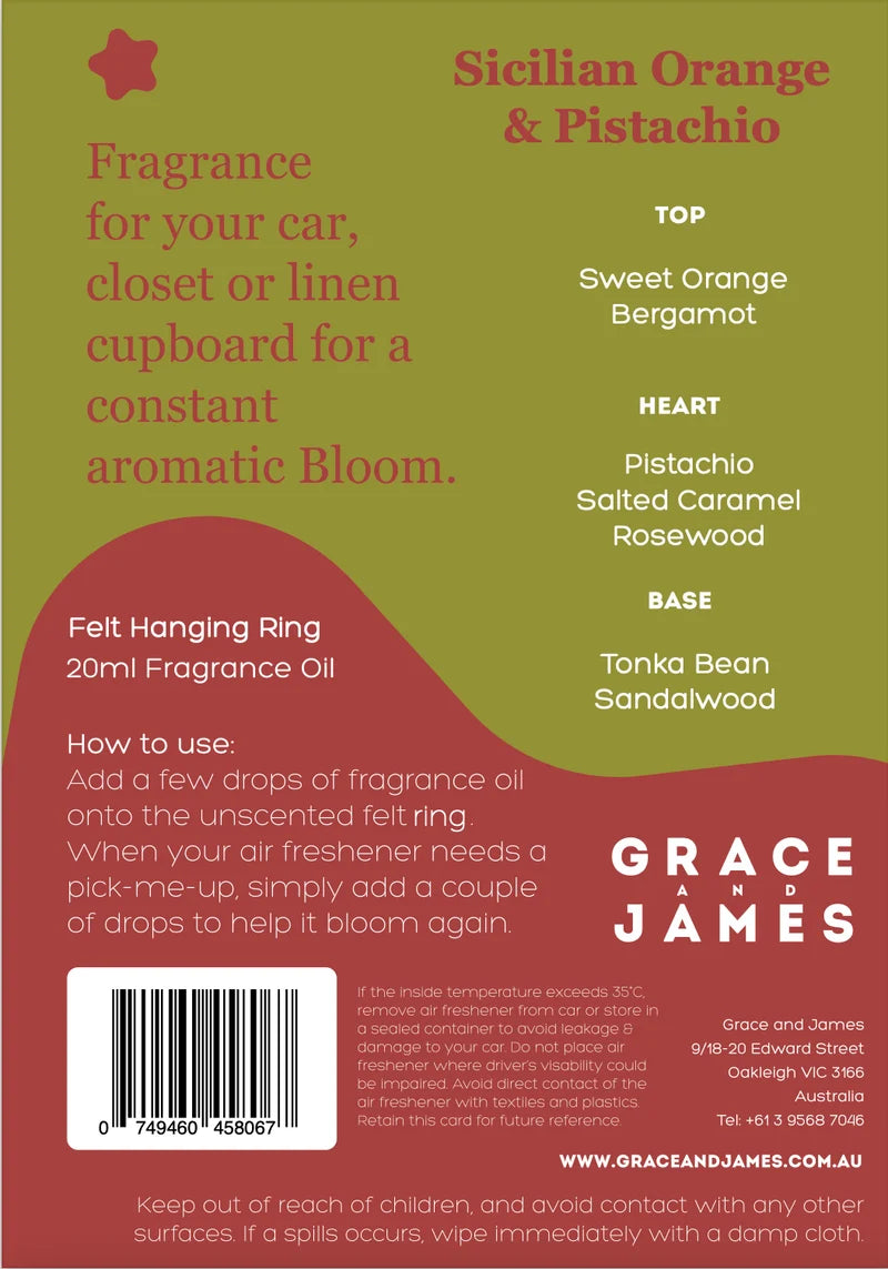 Bloom Sicilian Orange & Pistachio Air Freshener