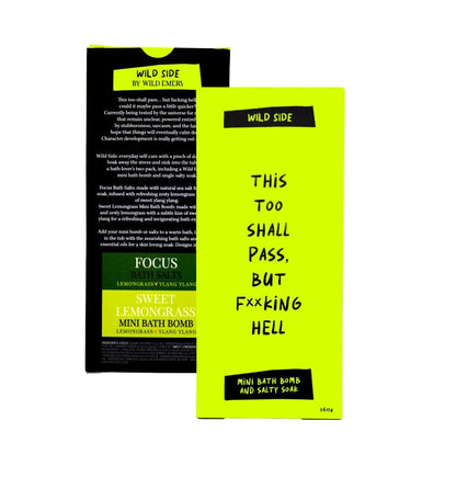 This Too Shall Pass, But F**king Hell - Mini Bath Bomb & Salty Soak