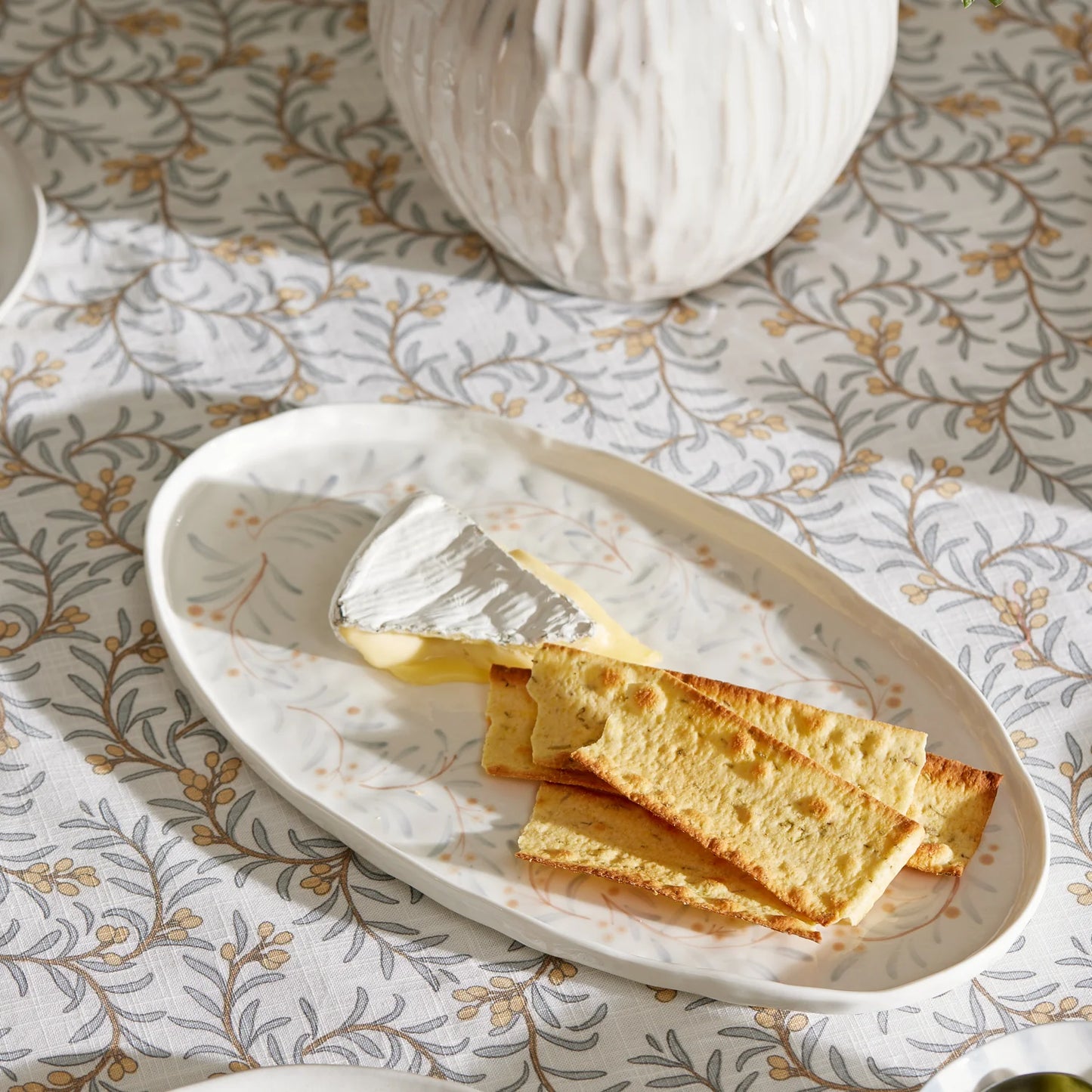 Juniper Hand Painted Oval Platter