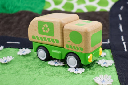 Wooden Friction Truck Recycling with Sound & Light