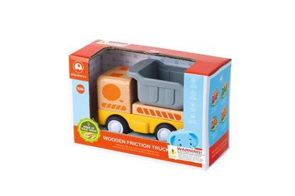 Wooden Friction Dump Truck with Sound & Light