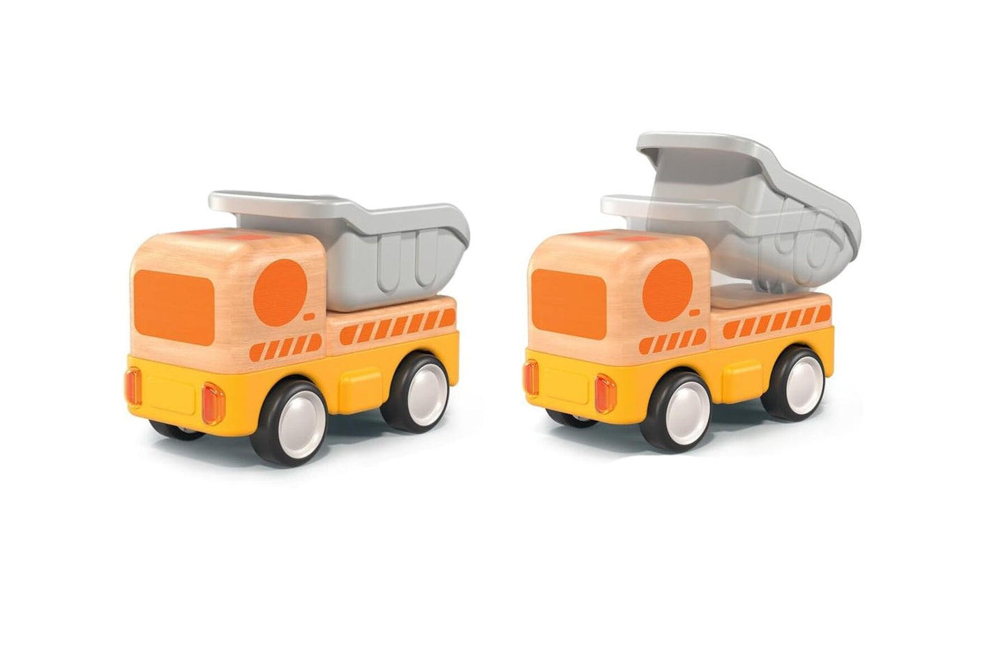 Wooden Friction Dump Truck with Sound & Light
