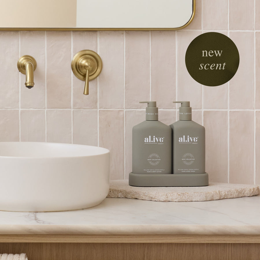 Wash & Lotion Duo + Tray - Willow Gum & Lemon Myrtle