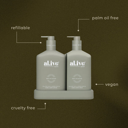 Wash & Lotion Duo + Tray - Willow Gum & Lemon Myrtle