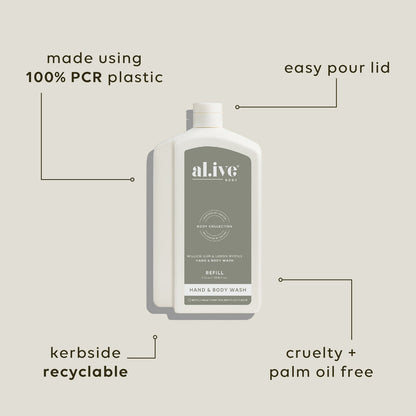 1LT Wash Refill - Willow Gum & Lemon Myrtle
