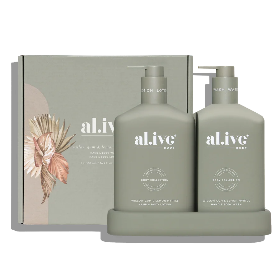 Wash & Lotion Duo + Tray - Willow Gum & Lemon Myrtle