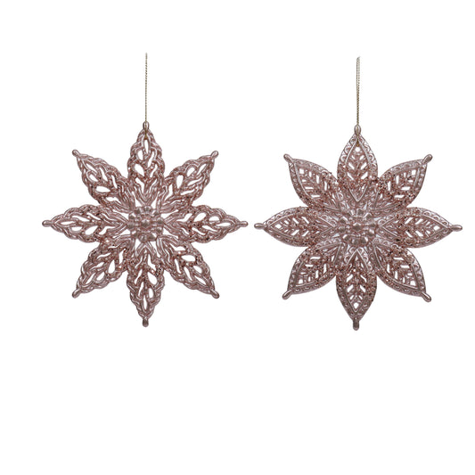 Hanging Snowflake Pink