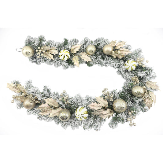 Mixed Champagne Holly Garland