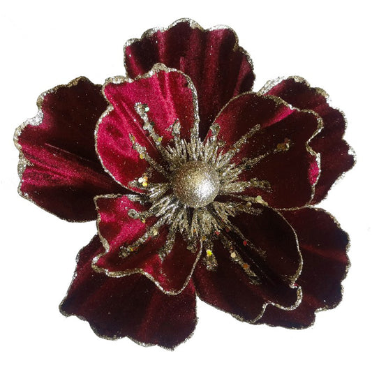 Magnolia Red Gold Centre with Clip