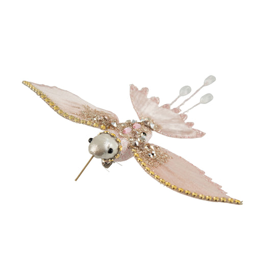 Bird Hummingbird Pink with Clip