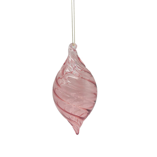 Hanging Glass Bauble Pink