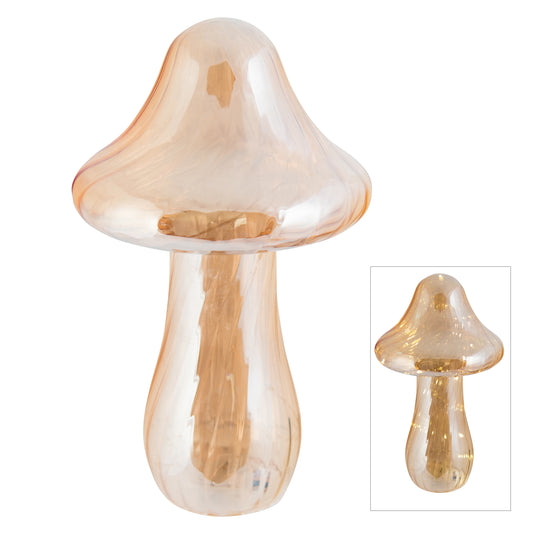 Glass LED Champagne Mushroom