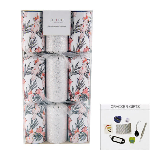 Premium Cracker White Floral Box 6