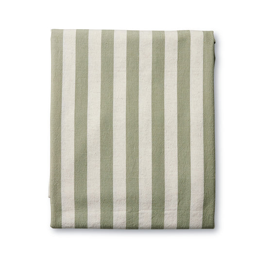 Estelle Green Stripe Tablecloth