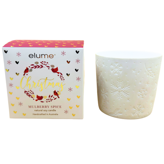 Elegant Christmas Mulberry Spice Soy Candle