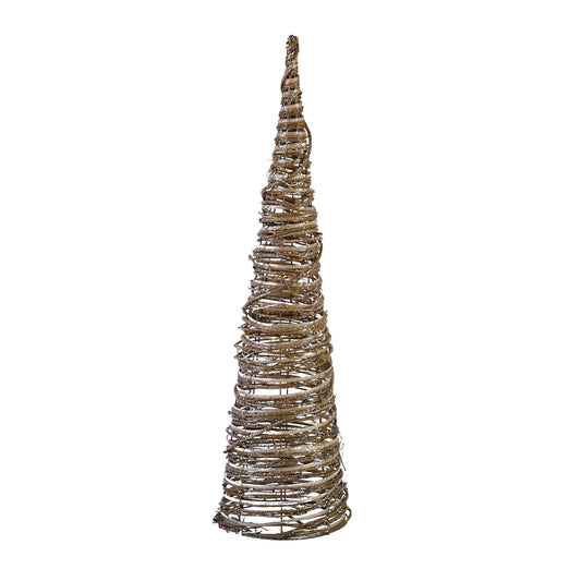 LED Rattan Cone Tree