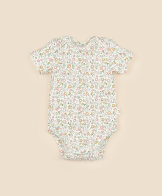 Short Sleeve Bodysuit - Daisies
