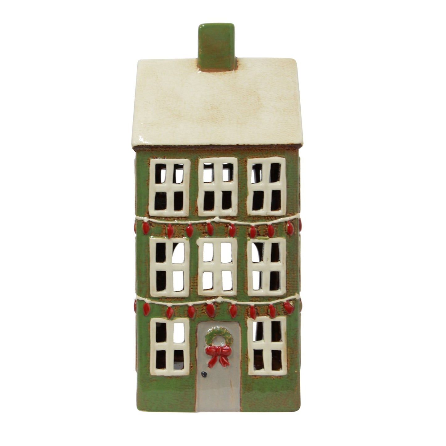 Alsace Tealight Grande Chalet Christmas Green