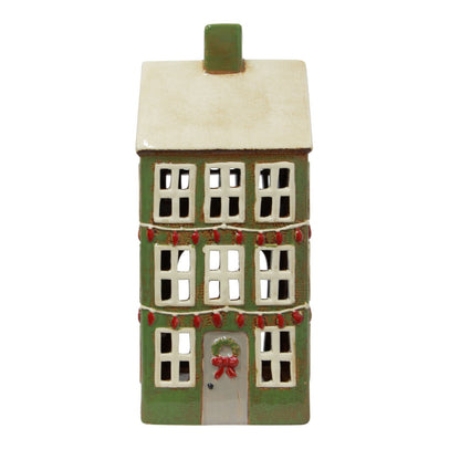 Alsace Tealight Grande Chalet Christmas Green