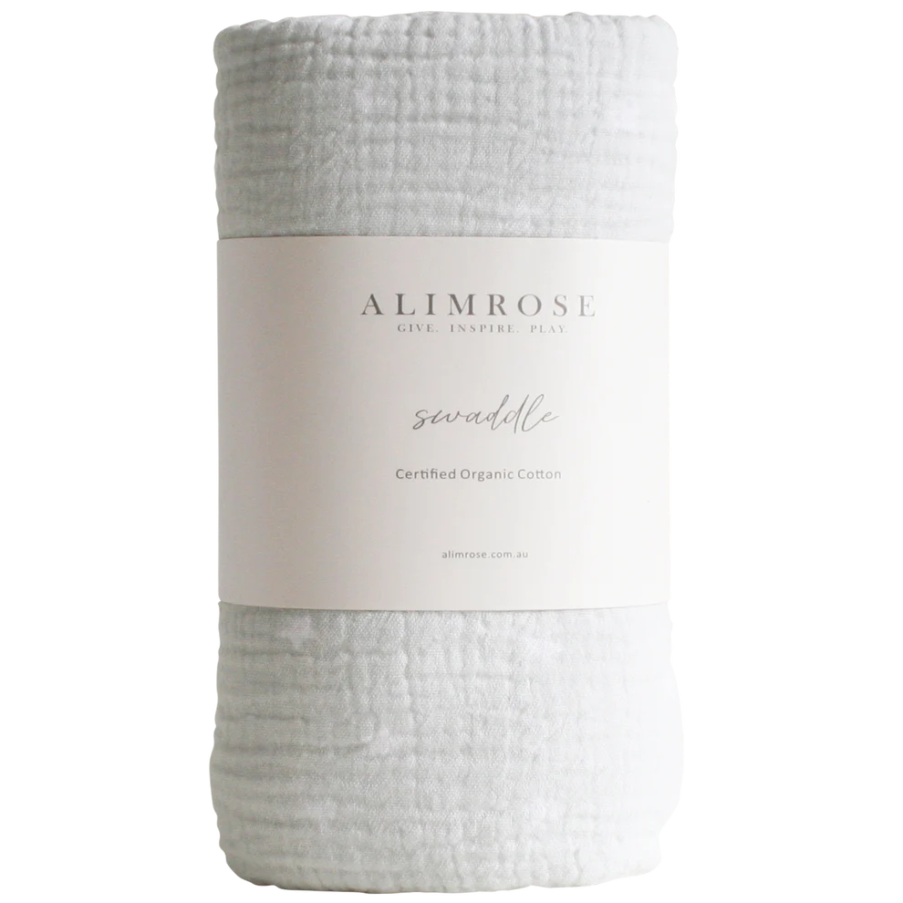 Muslin Swaddle | Starry Night Dove Grey