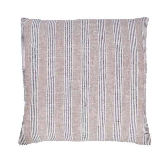 Stripe Linen Cushion | Grey & White