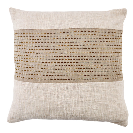 Woven Stitch Cushion | Natural & Cream