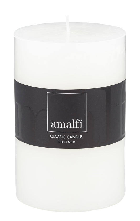 Amalfi Unscented Pillar Candle 10x15cm