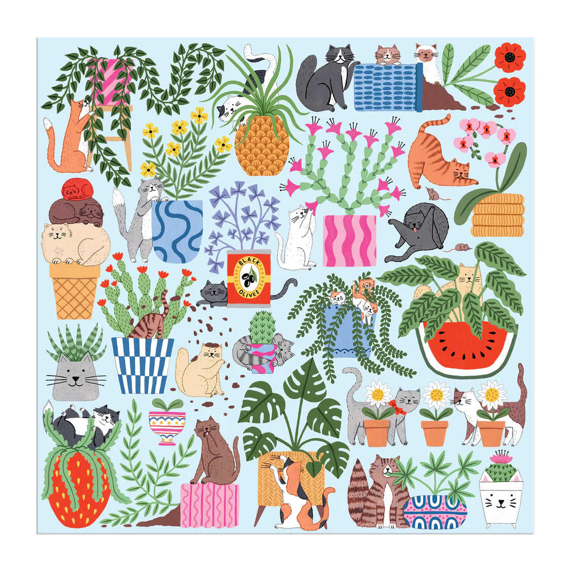 Galison Cats in the Houseplants 500pc