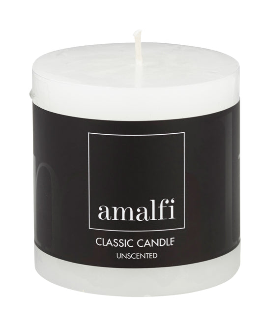 Amalfi Unscented Pillar Candle