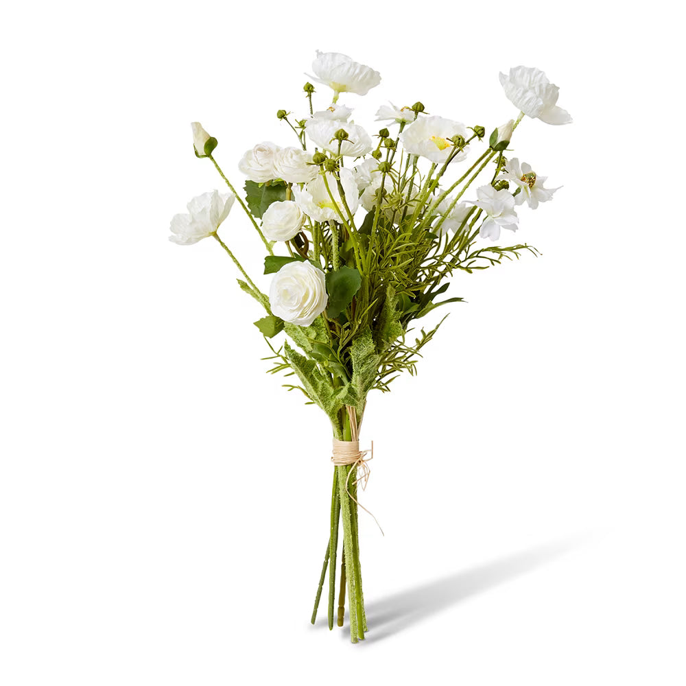 Poppy Ranunculus Bundle | White