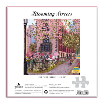 Galison Joy Laforme Blooming Streets Puzzle 500pc