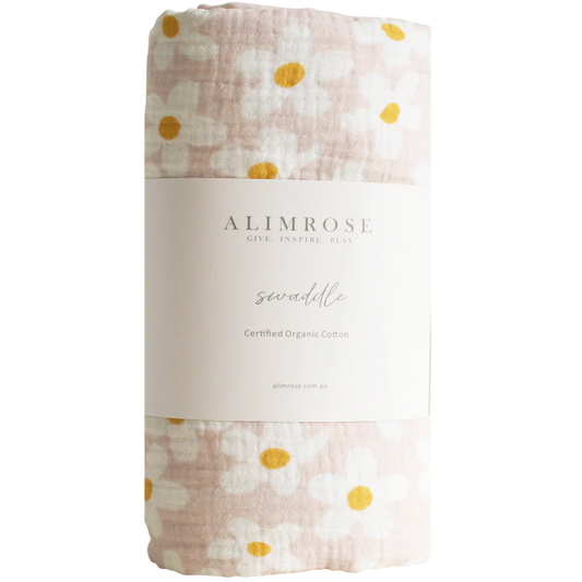 Muslin Swaddle | Large Daisies