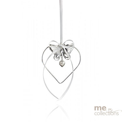 Silver Hear Butterfly & Pendant