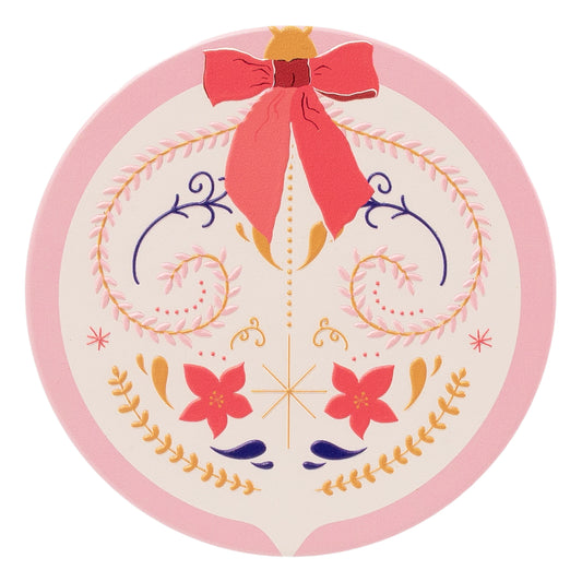 Pink Bauble Coaster