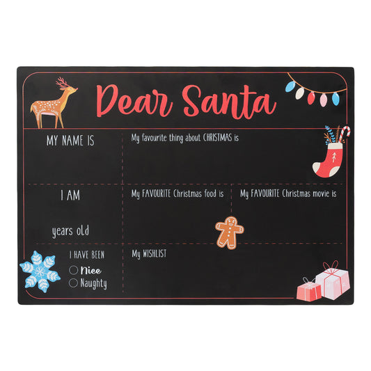 Dear Santa Christmas Chalkboard