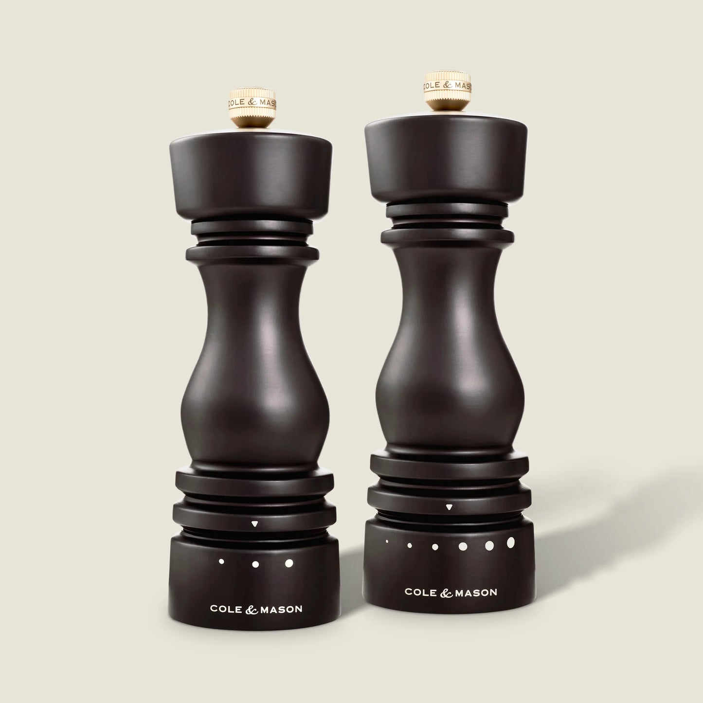 London Chocolate Wood Salt & Pepper Mill Select Set