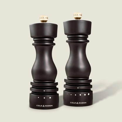 London Chocolate Wood Salt & Pepper Mill Select Set