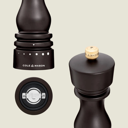 London Chocolate Wood Salt & Pepper Mill Select Set