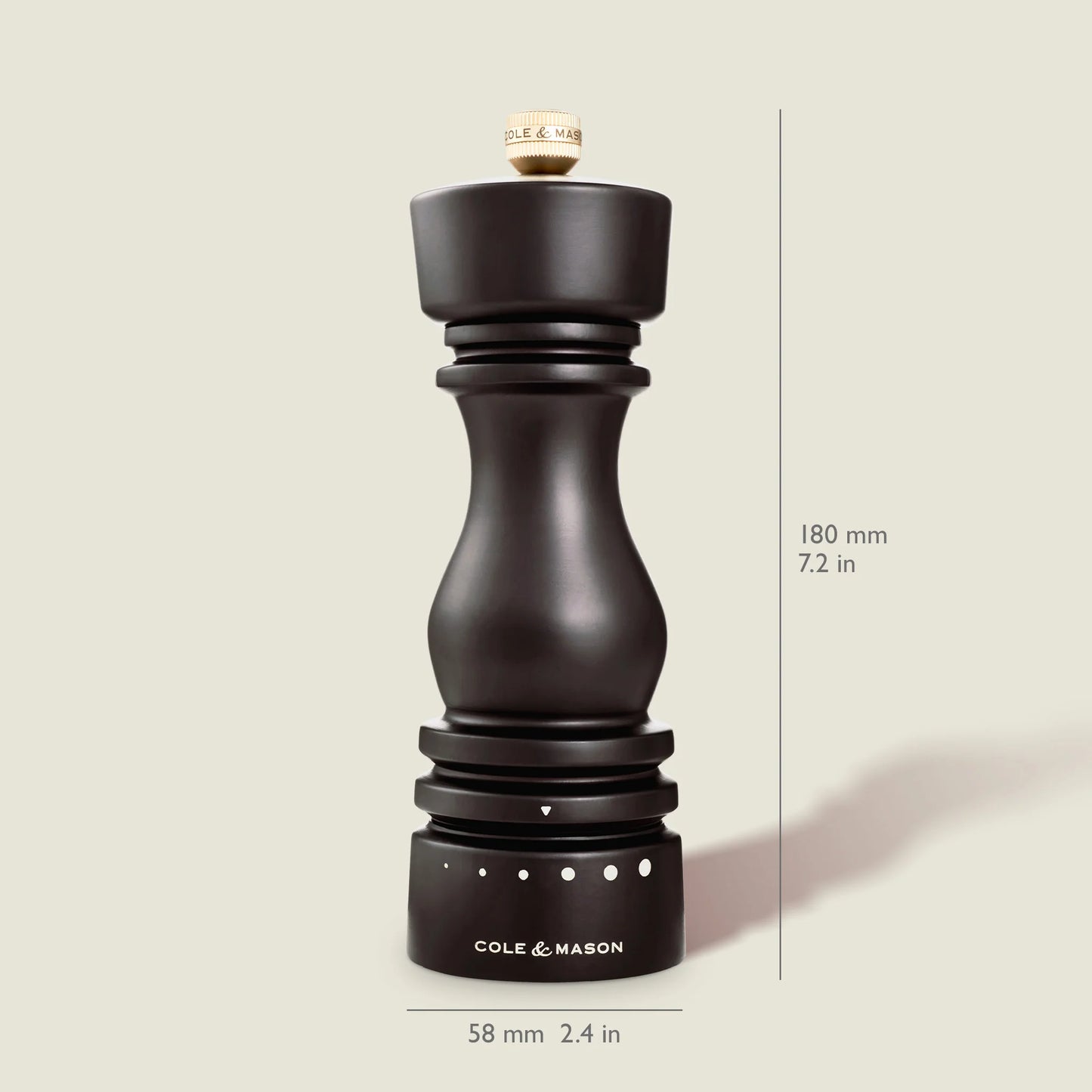 London Chocolate Wood Salt & Pepper Mill Select Set