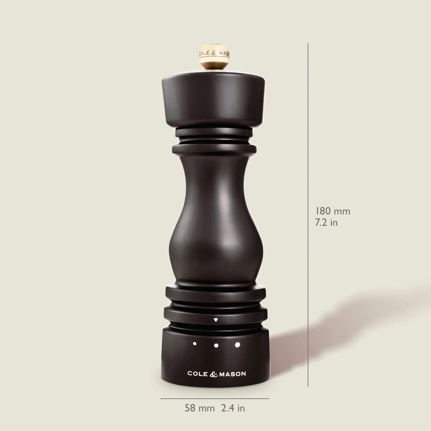 London Chocolate Wood Salt & Pepper Mill Select Set