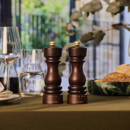London Chocolate Wood Salt & Pepper Mill Select Set