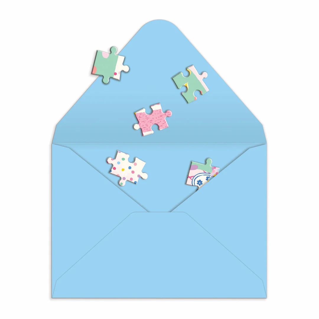 Confetti Birthday Cake Greeting Card Puzzle