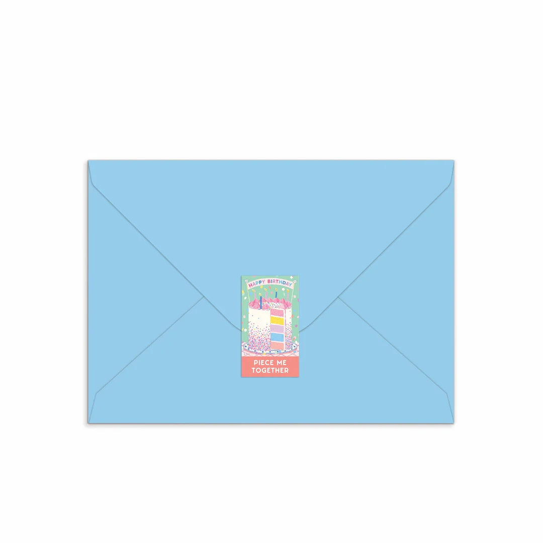Confetti Birthday Cake Greeting Card Puzzle